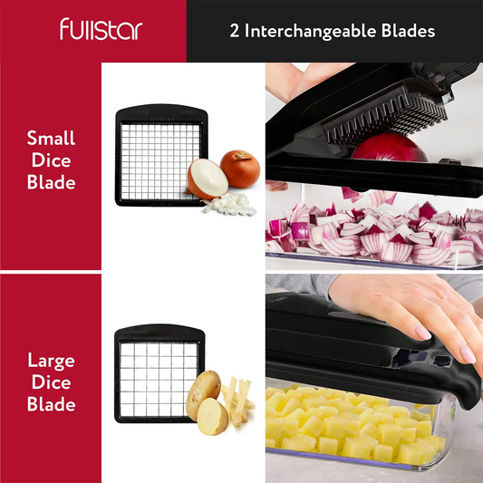 dicing veggies w/ Fullstar Viral Vegetable Chopper