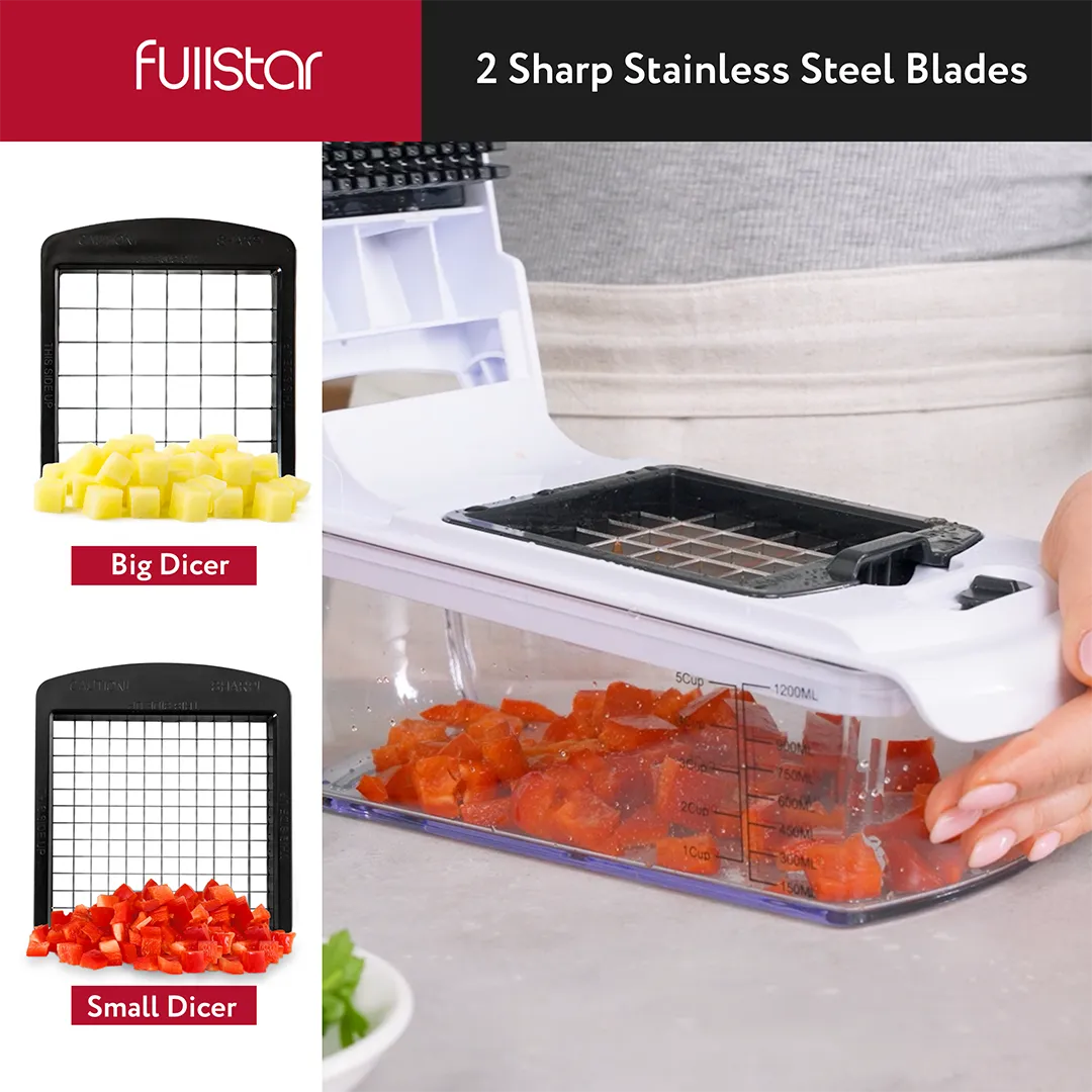 easy veggie dicing w/ Fullstar Viral Vegetable Chopper