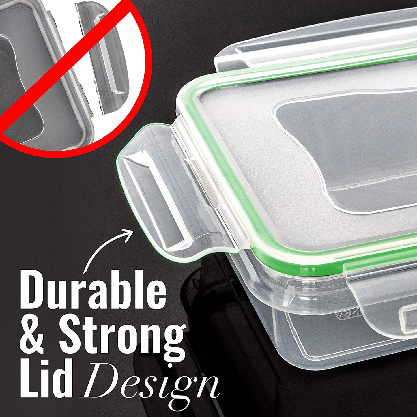 Meal Prep Containers with Lid - 34 pcs