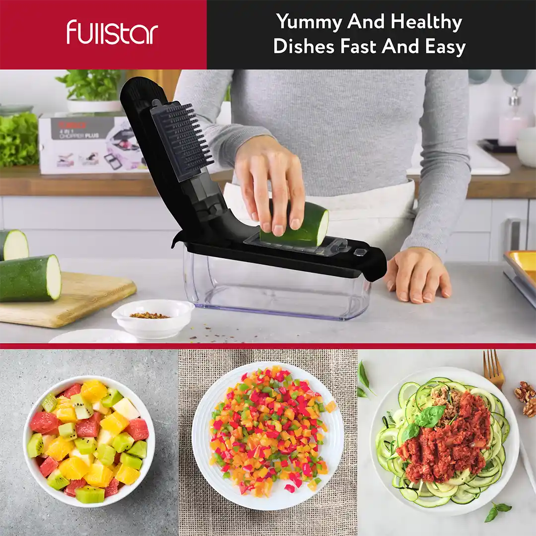 prep meals w/ Fullstar Viral Vegetable Chopper