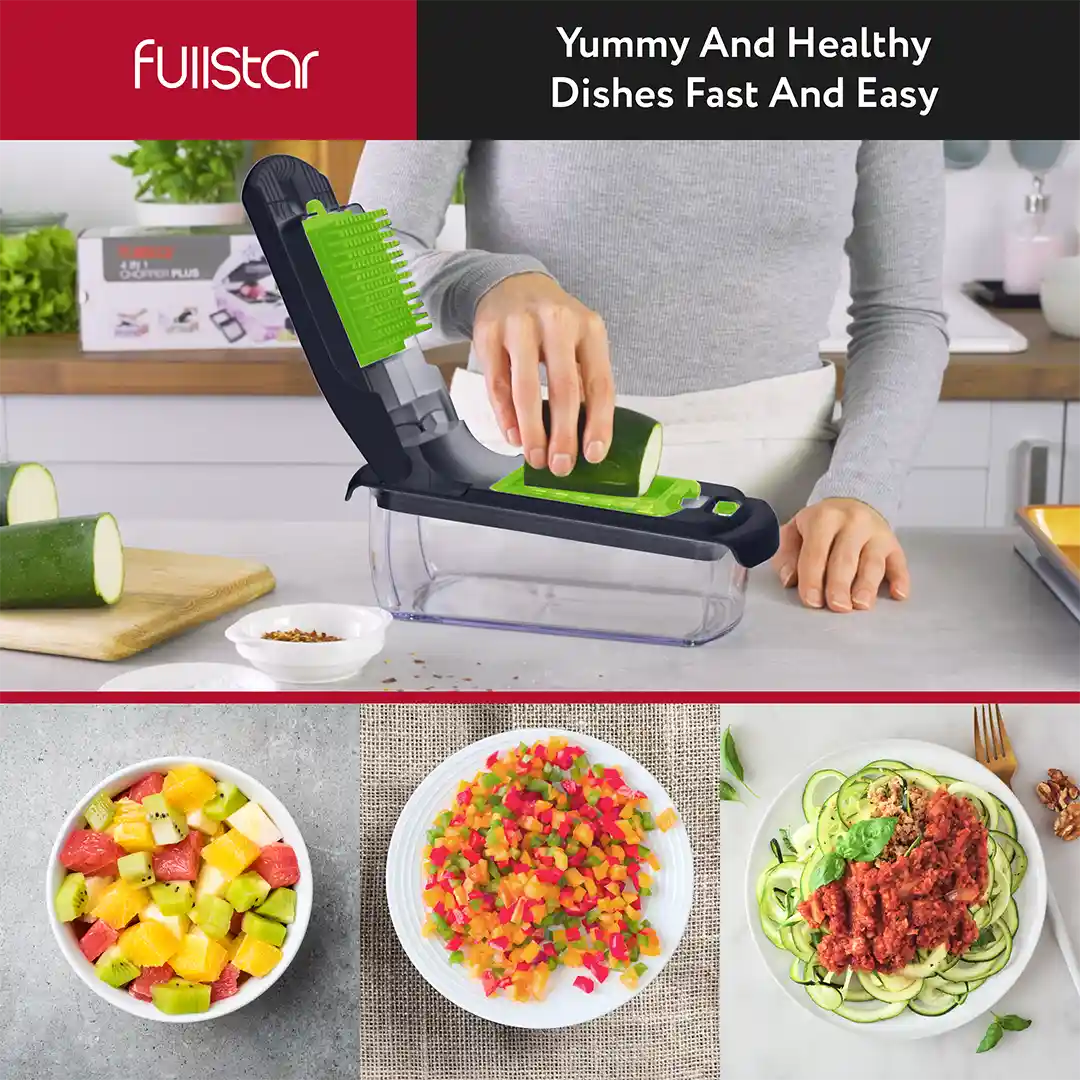 dishes made w/ Fullstar Viral Vegetable Chopper