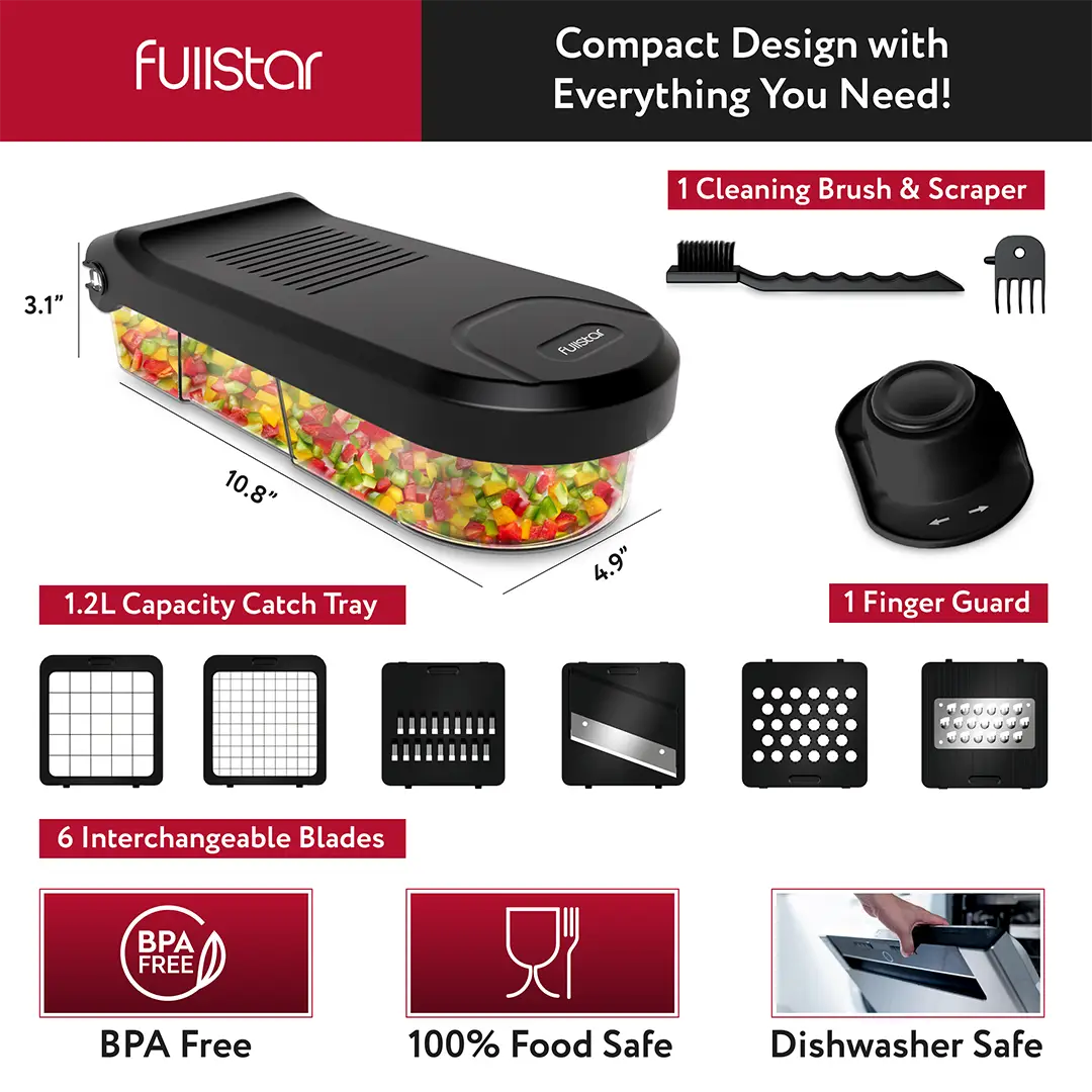 inclusions of Fullstar Mini Vegetable Chopper
