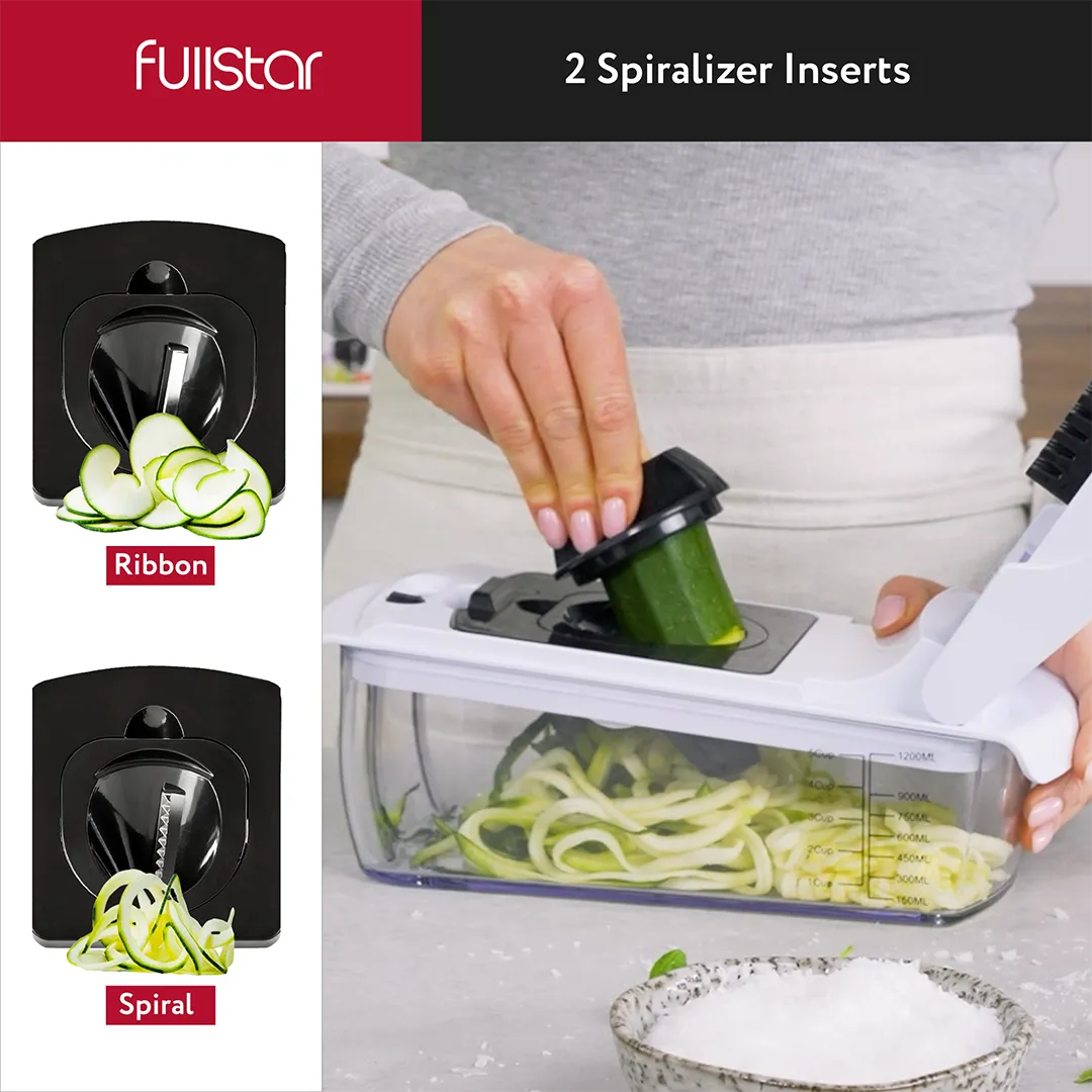 2 spiralizers of Fullstar Veggie Chopper