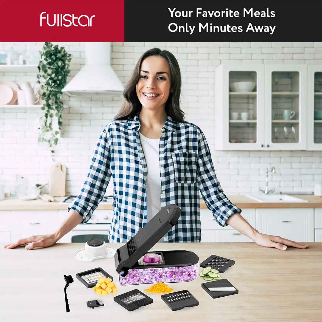 chopping w/ Fullstar Mini Vegetable Chopper