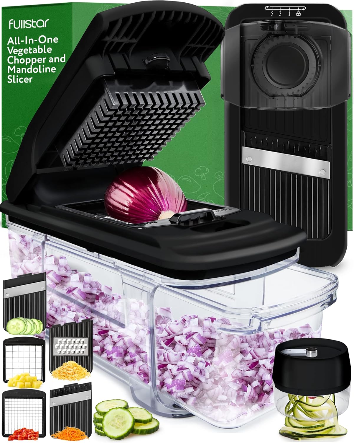 Fullstar Premium Stainless Steel Vegetable Chopper