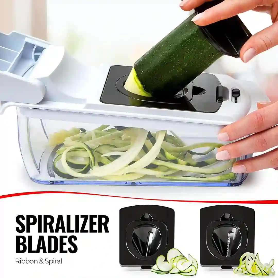 zucchini spiralized w/ Fullstar Viral Vegetable Chopper