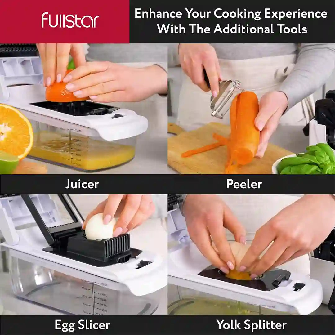 Extra Tools of Fullstar 9-in-1 Deluxe Vegetable Chopper