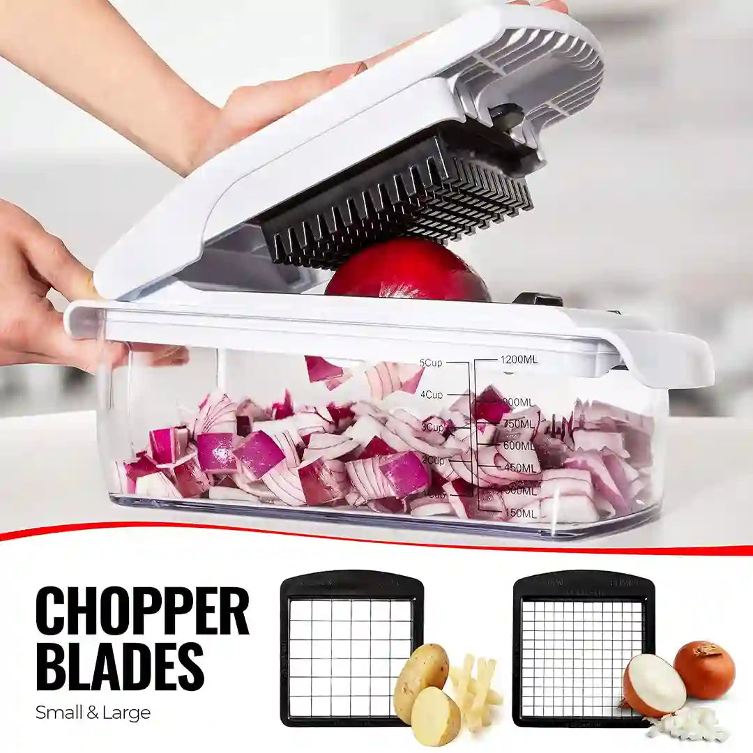 small & large blades of Fullstar Vegetable Hand Chopper