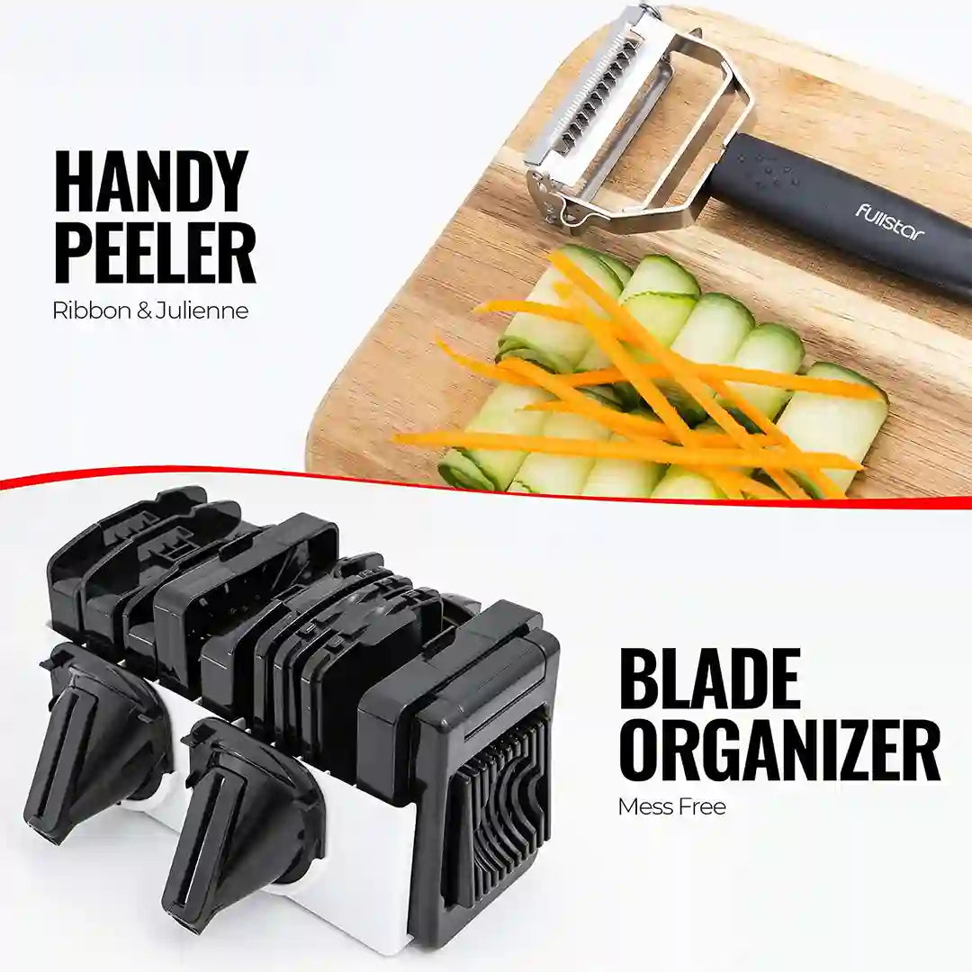 peeler & blade organizer of Fullstar Vegetable Hand Chopper