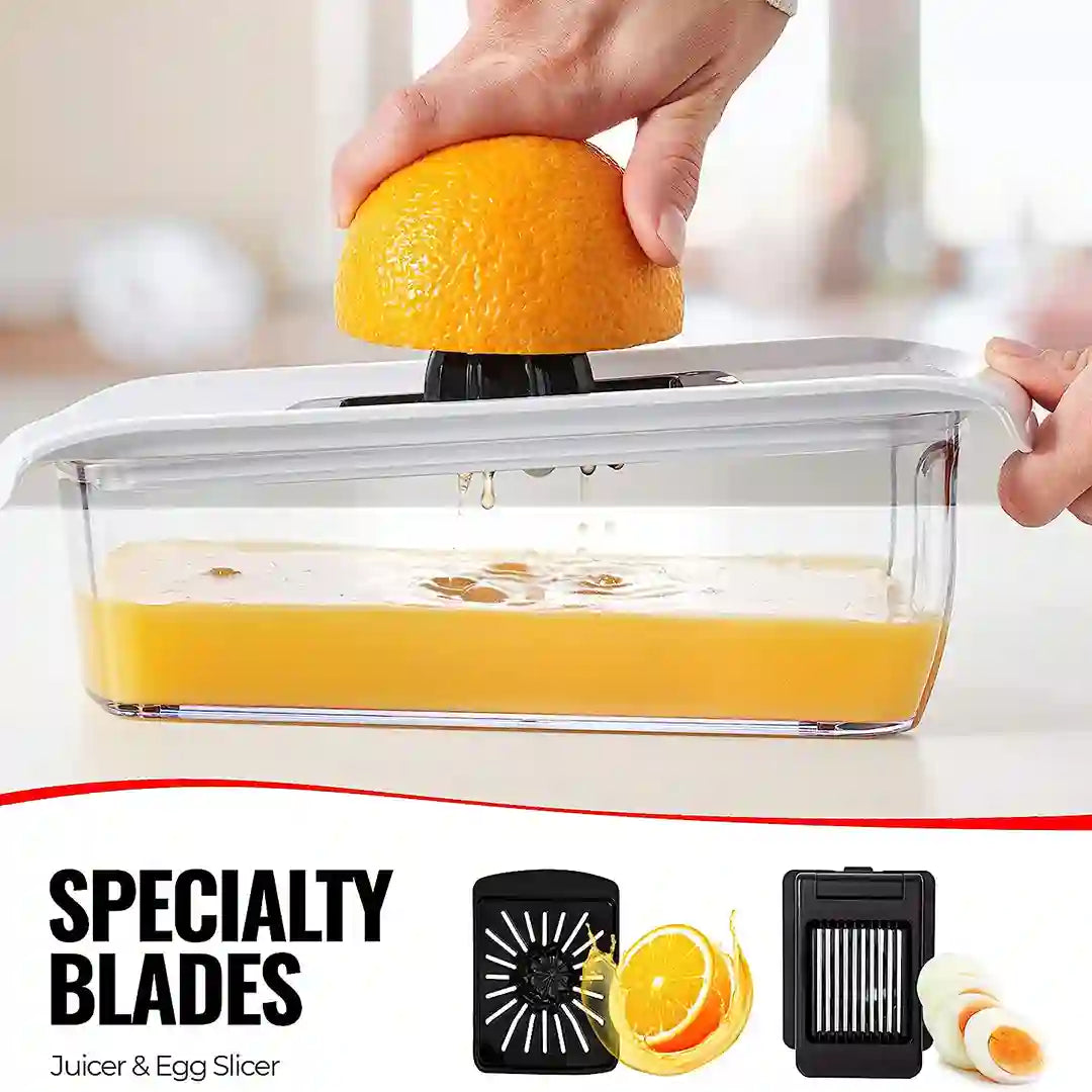 Juicer & Egg Slicer of Fullstar 11-in-1 Chopper & Mandoline