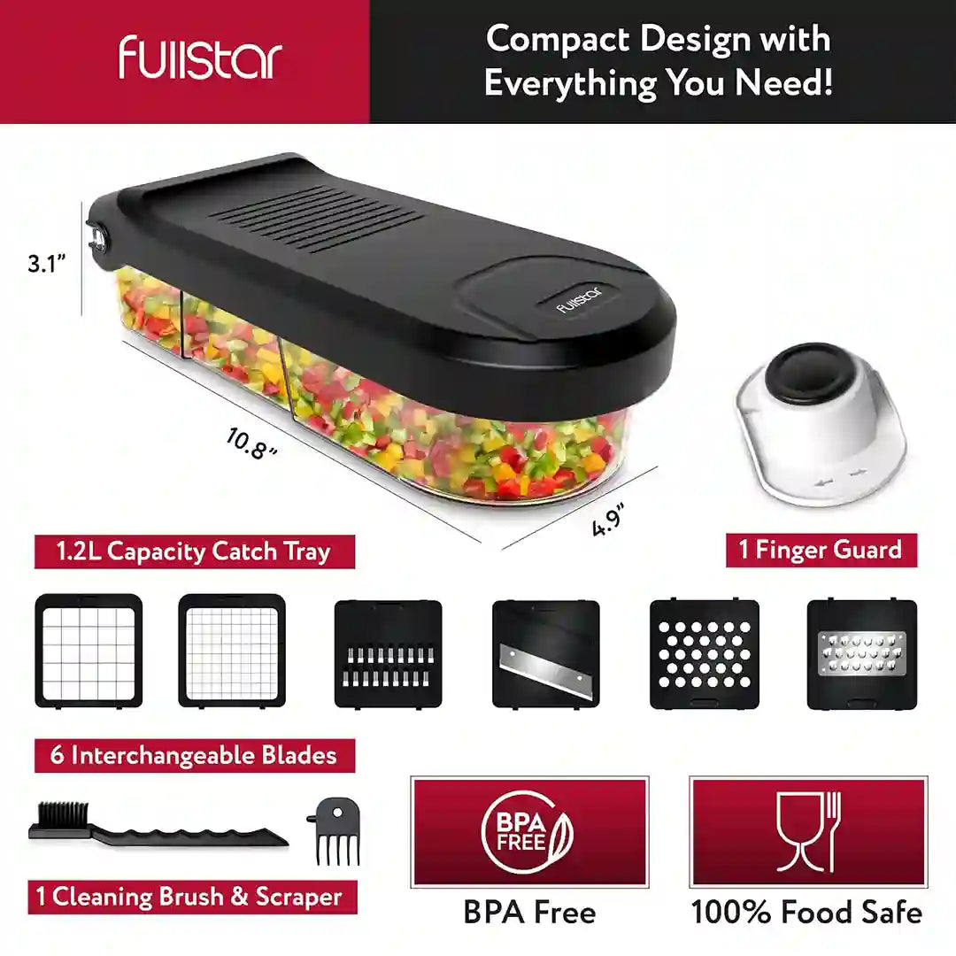 inclusions of Fullstar Mini Vegetable Chopper
