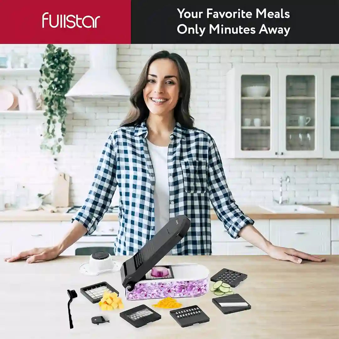 easy chopping w/ Fullstar Mini Vegetable Chopper