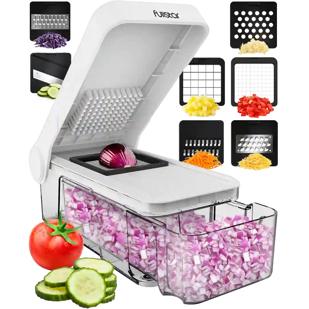 Fullstar Compact Chopper/Mandoline w/ removable tray