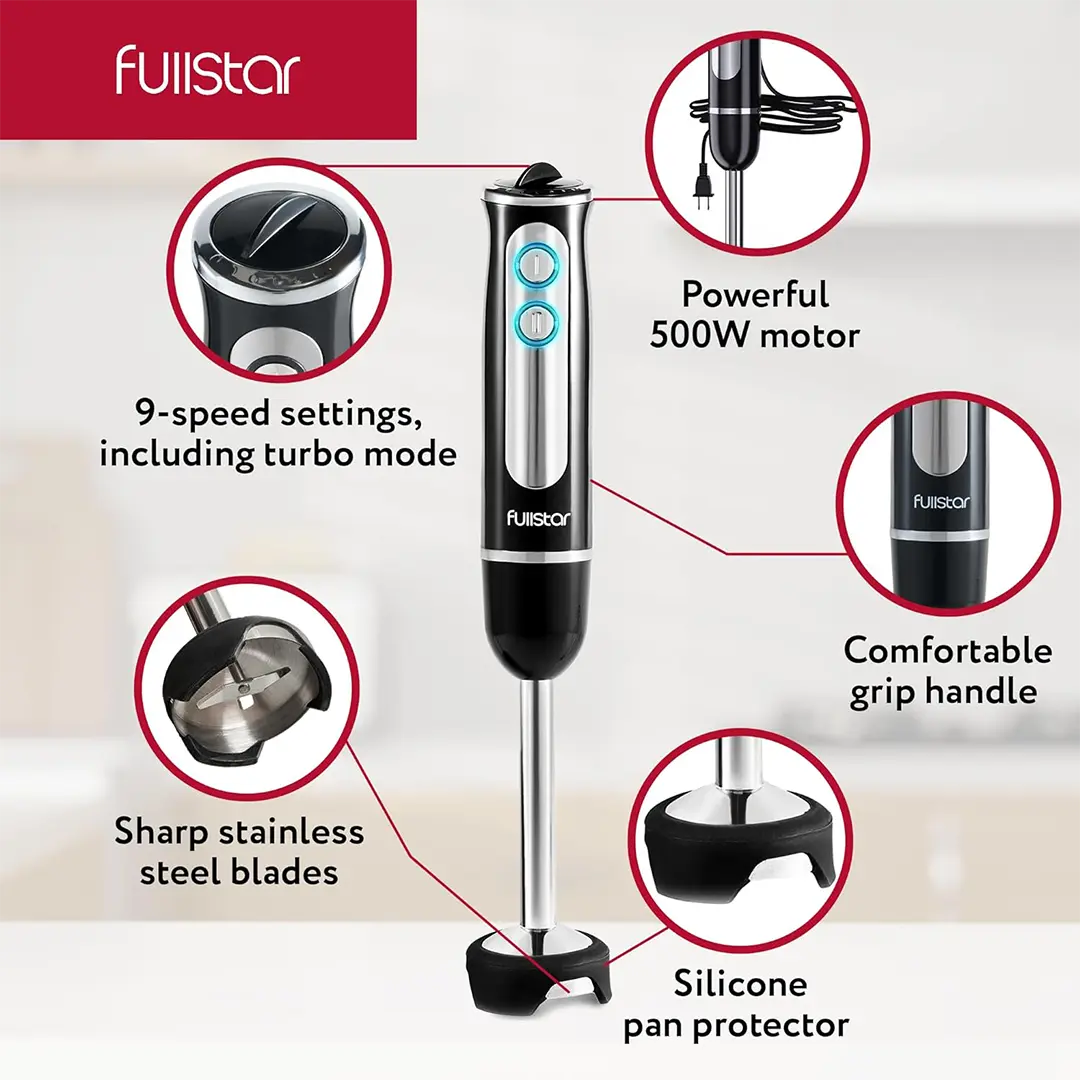 features of Fullstar Hand Blender Set