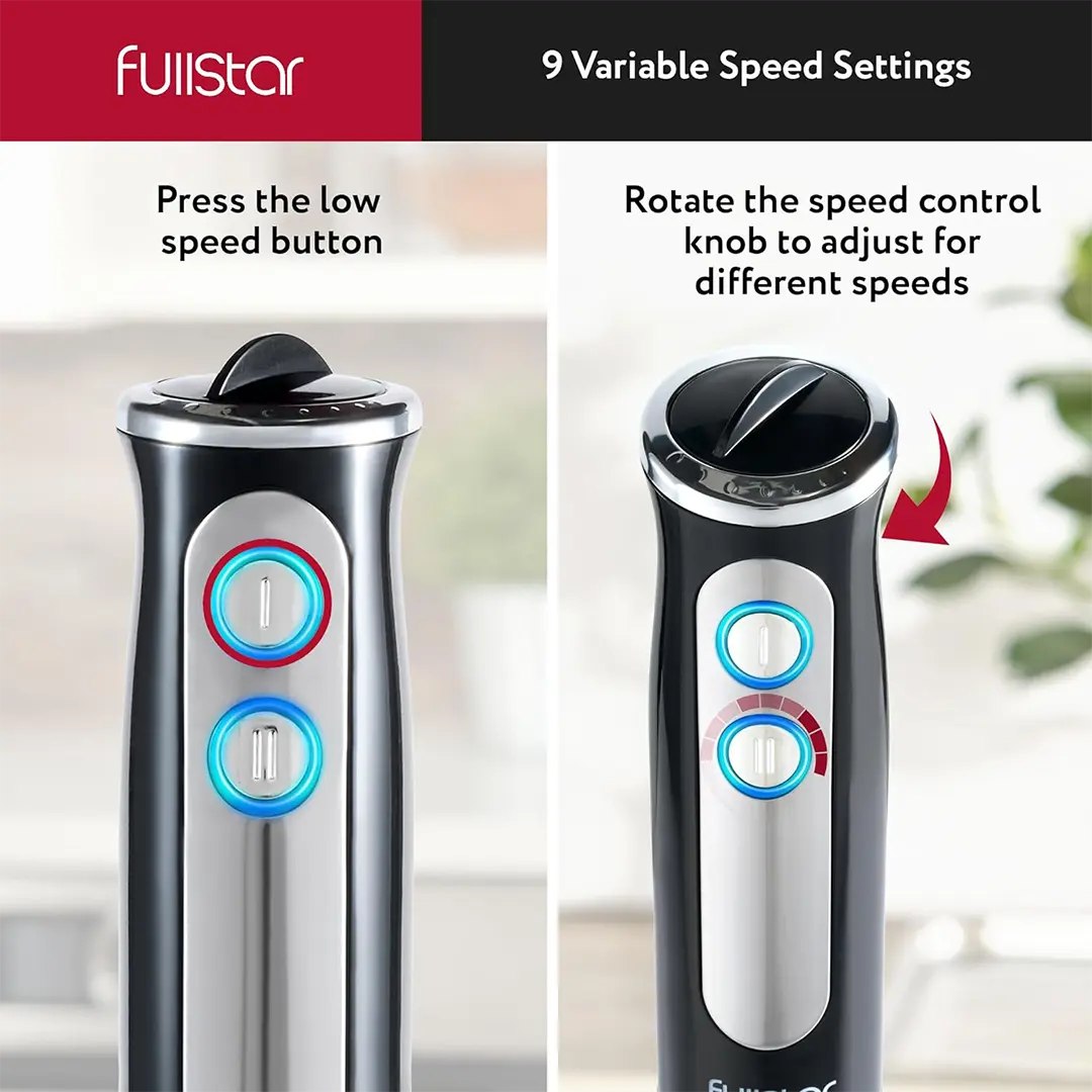 speed setting of Fullstar Hand Blender Set