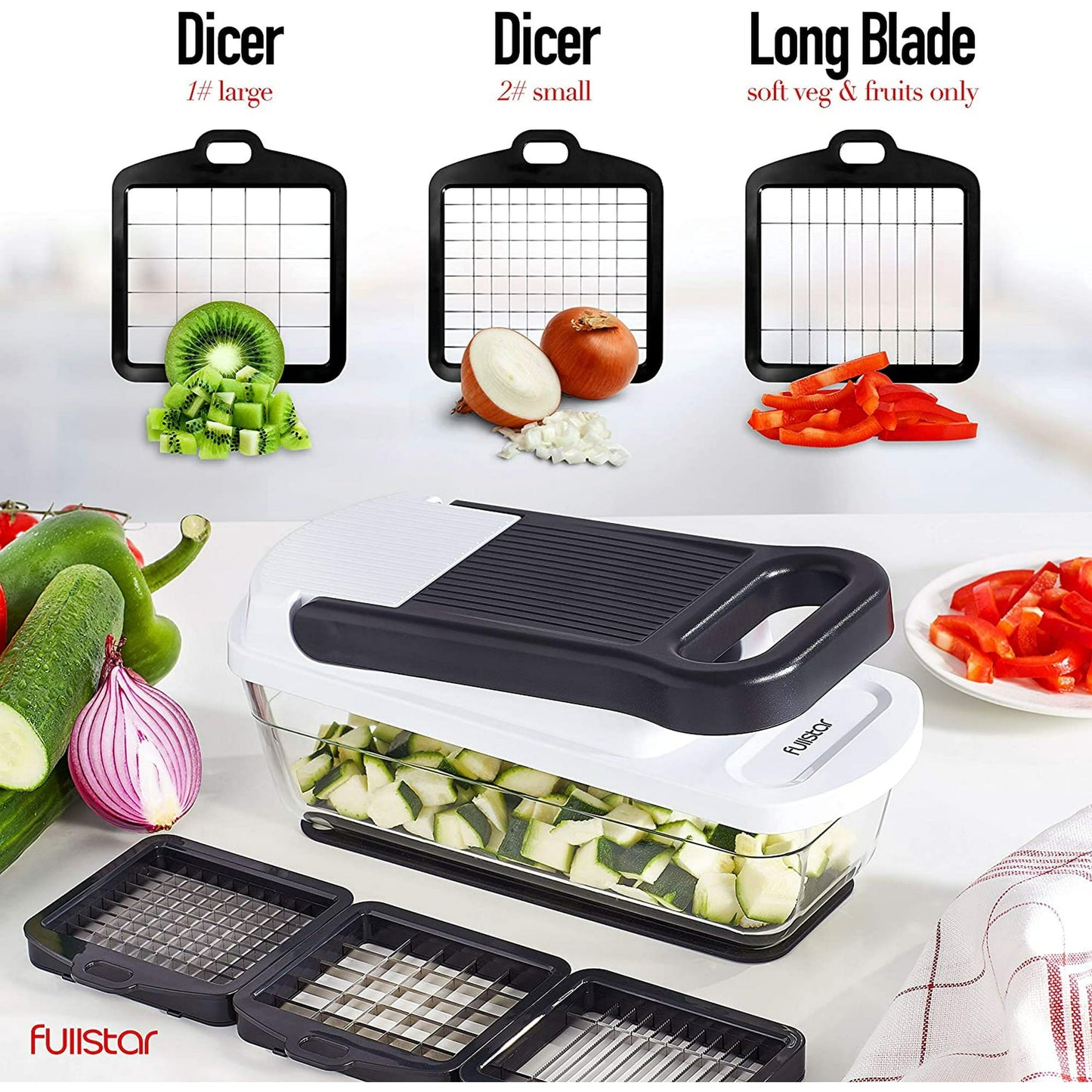 Blades of Fullstar 3-Blade Chopper & Mandoline