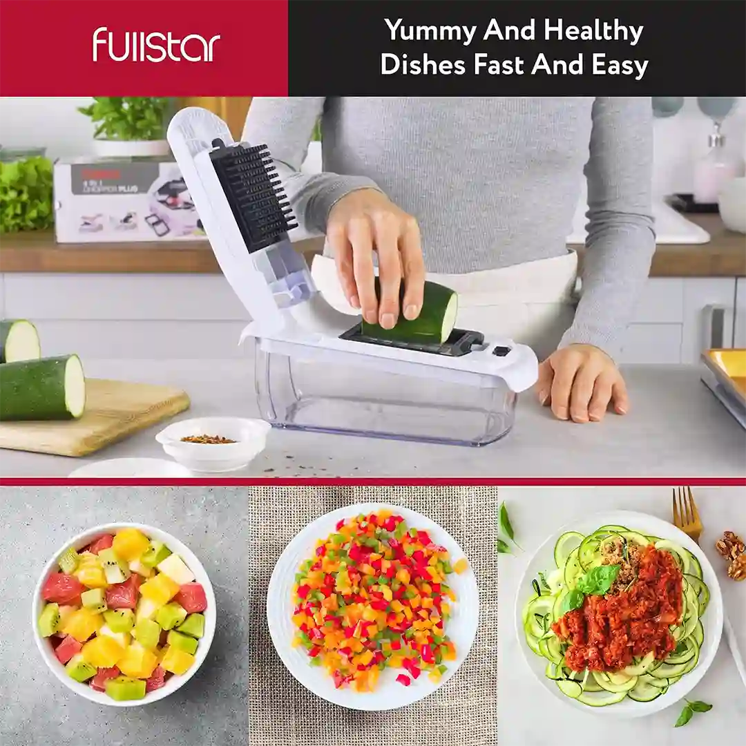 prep meals easily w/ Fullstar Viral Vegetable Chopper