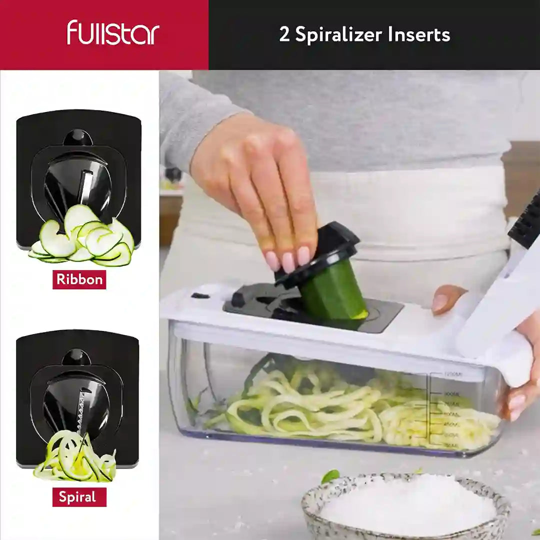 Spiralizer of Fullstar 9-in-1 Deluxe Vegetable Chopper