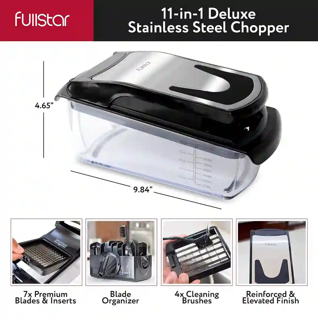 blades of Fullstar Premium Stainless Steel Vegetable Chopper