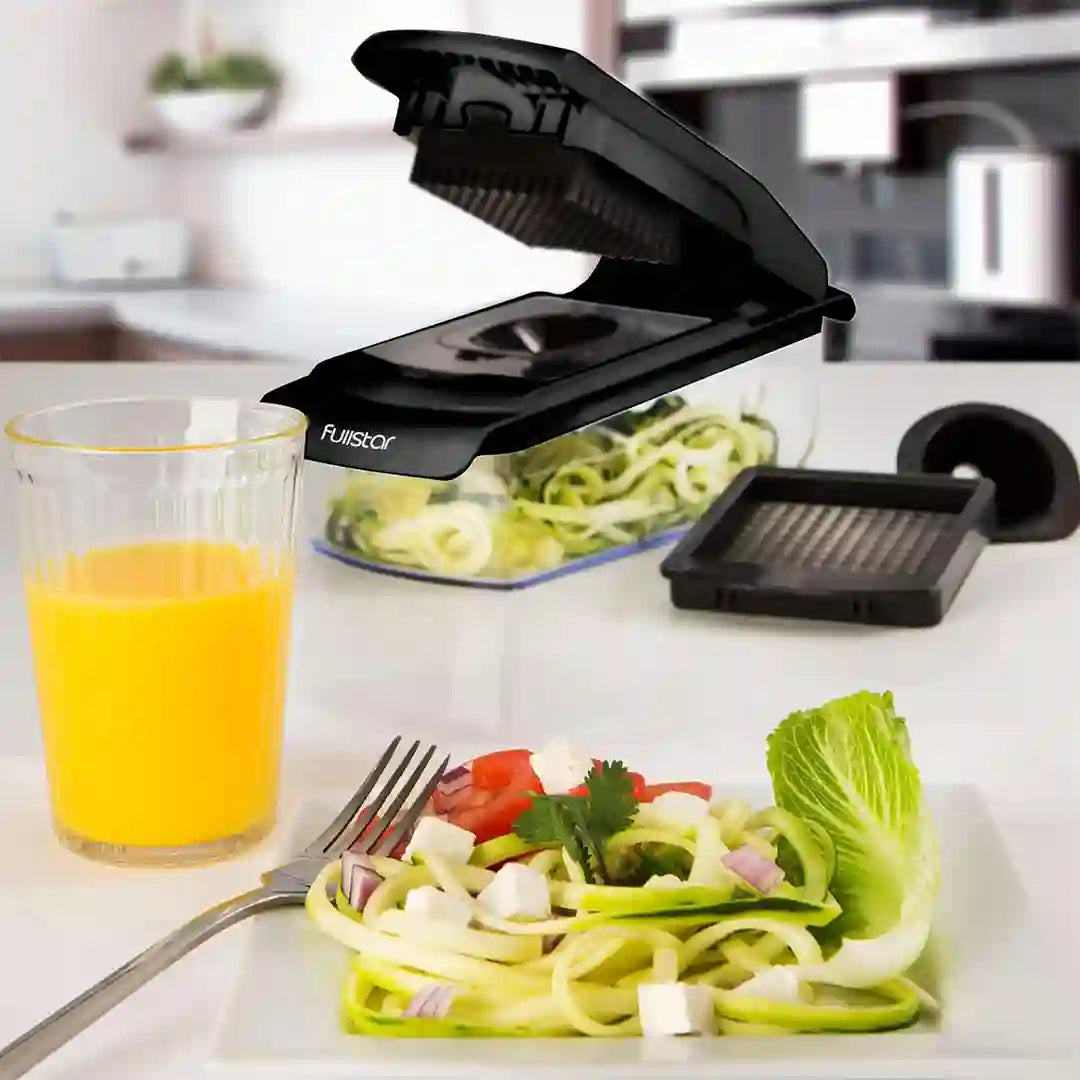 make healthy salads w/ Fullstar Viral Vegetable Chopper