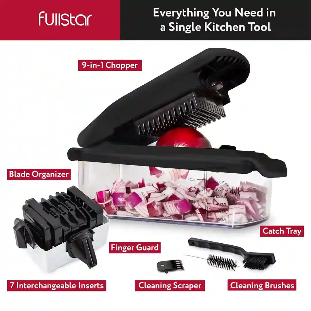 Fullstar 9-in-1 Deluxe Vegetable Chopper Complete Set