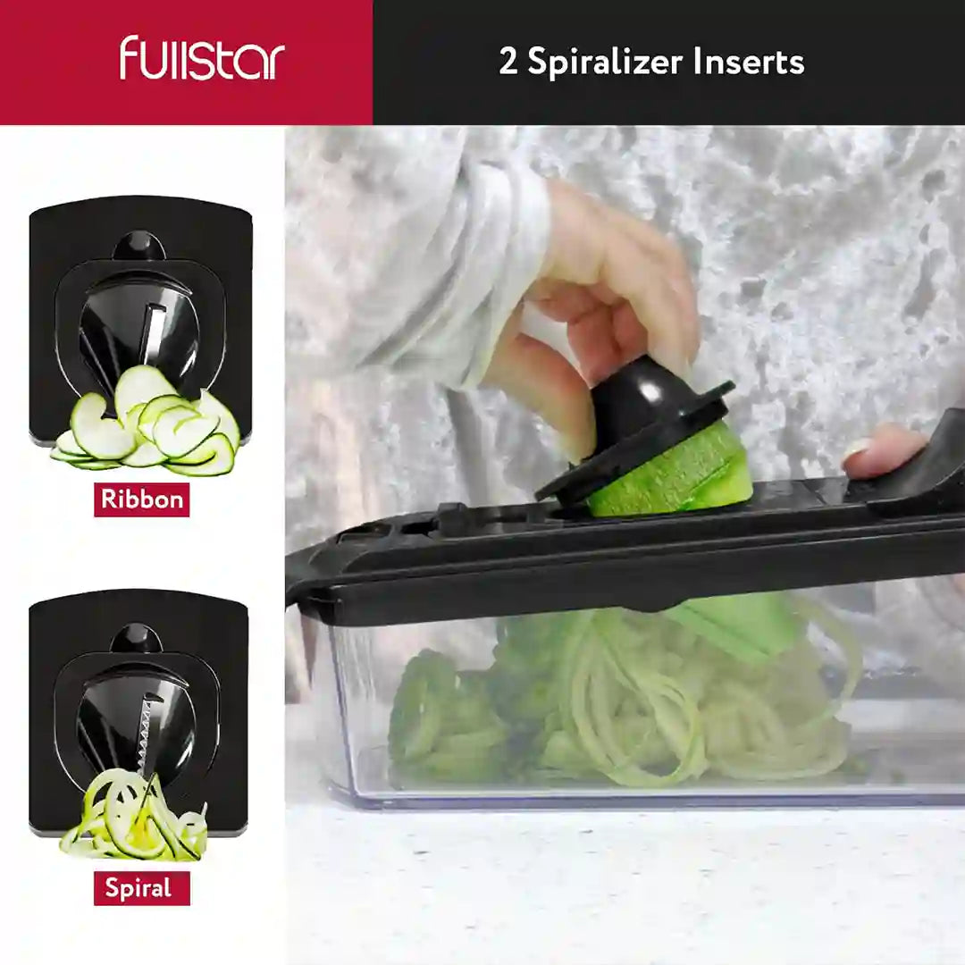 Spiralizer of Fullstar 9-in-1 Deluxe Vegetable Chopper