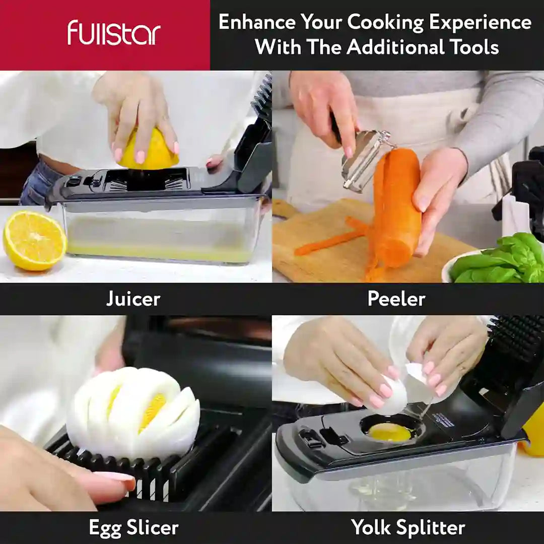 Extra tools of Fullstar 9-in-1 Deluxe Vegetable Chopper