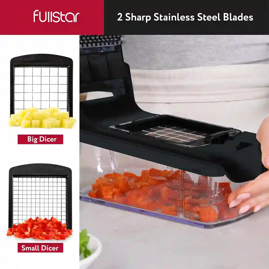 Fullstar Viral Vegetable Chopper big & small dicers