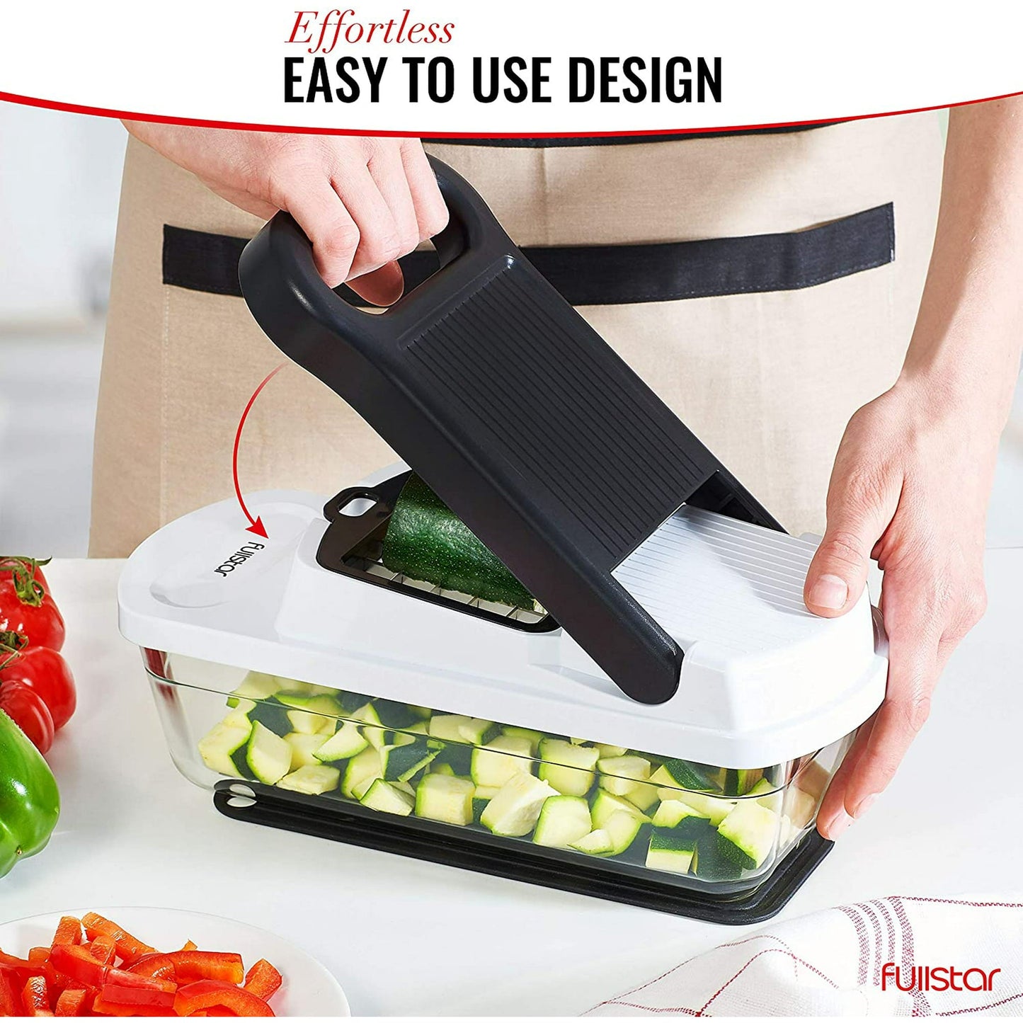 Easy to use Fullstar 3-Blade Chopper & Mandoline