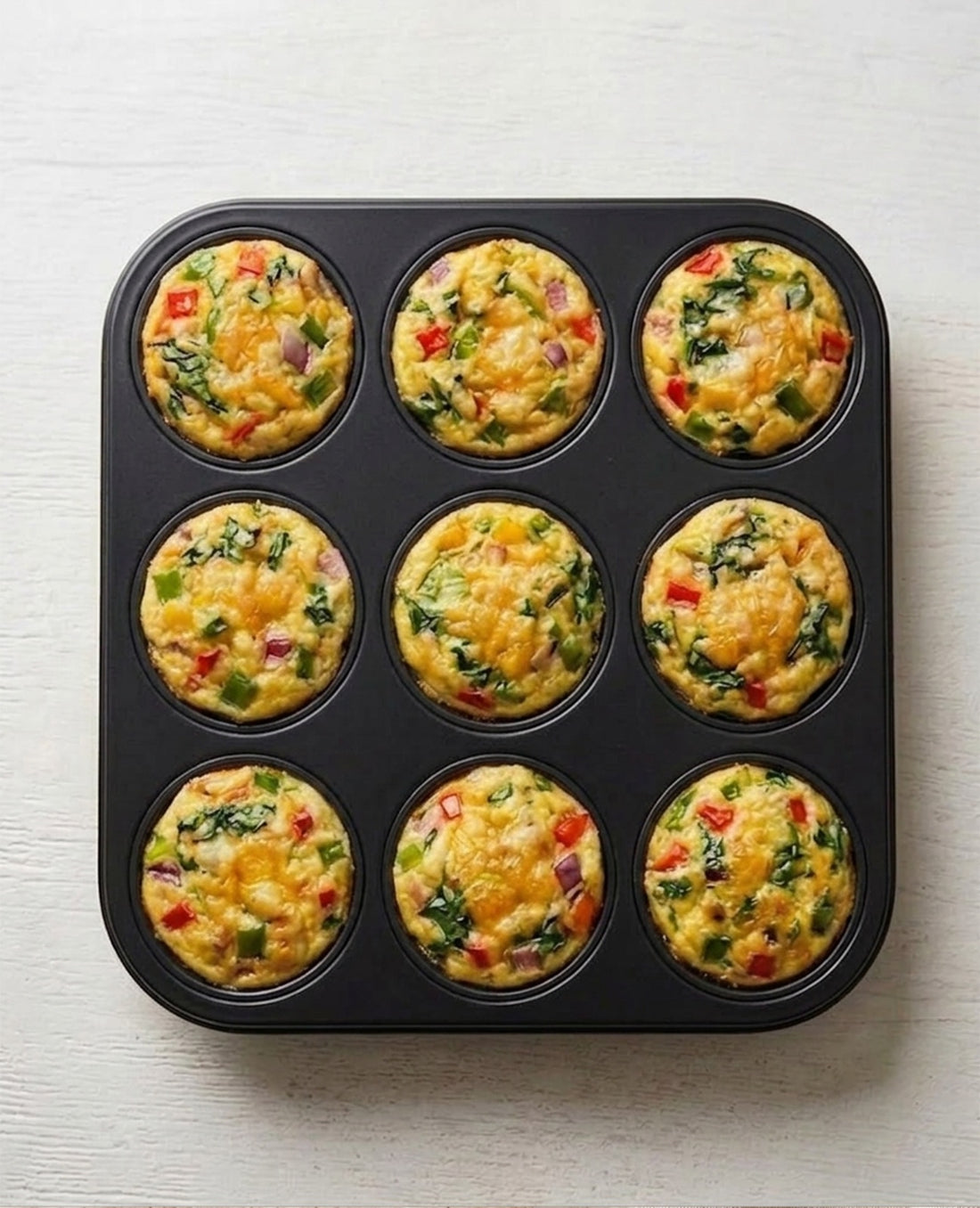 Loaded veggie frittata cups