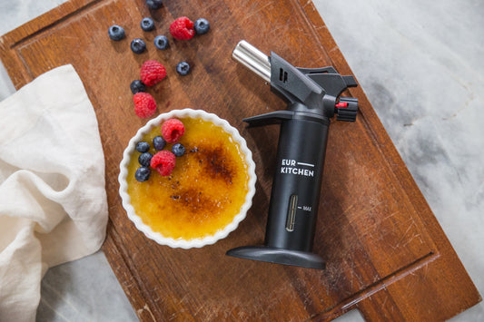 Creme brule with EurKitchen culinary torch