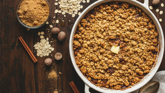 Autumn Apple Crisp with Oat Topping