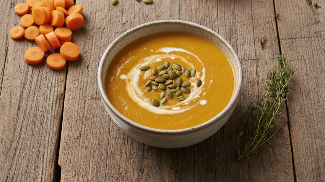Creamy Roasted Carrot & Apple Soup