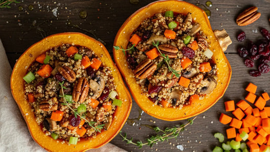 Harvest Veggie & Quinoa Stuffed Squash