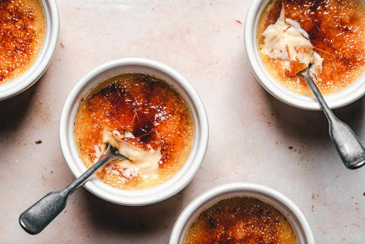 Creme brulee with EurKitchen culinary torch 