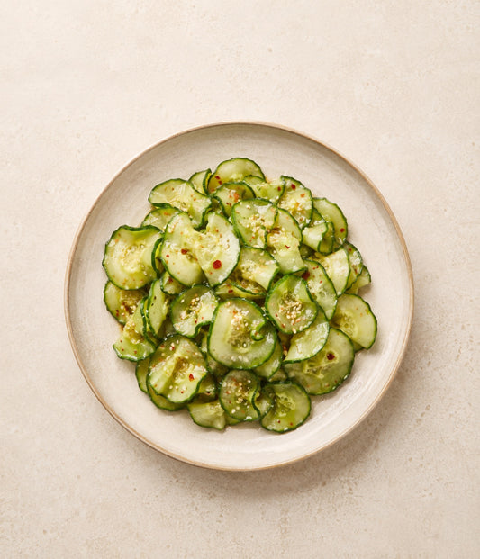 Viral smashed cucumber salad
