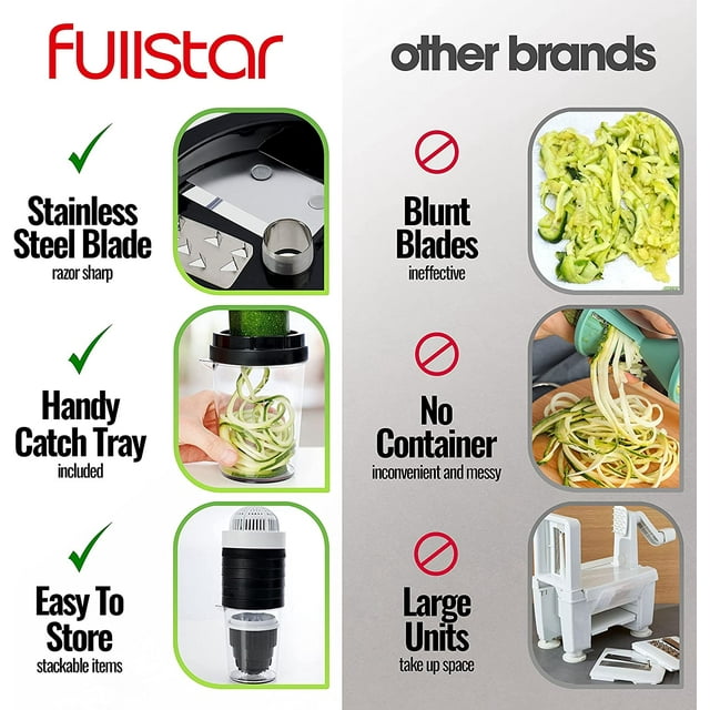 Fullstar Vegetable Spiralizer - Zucchini Spaghetti Maker