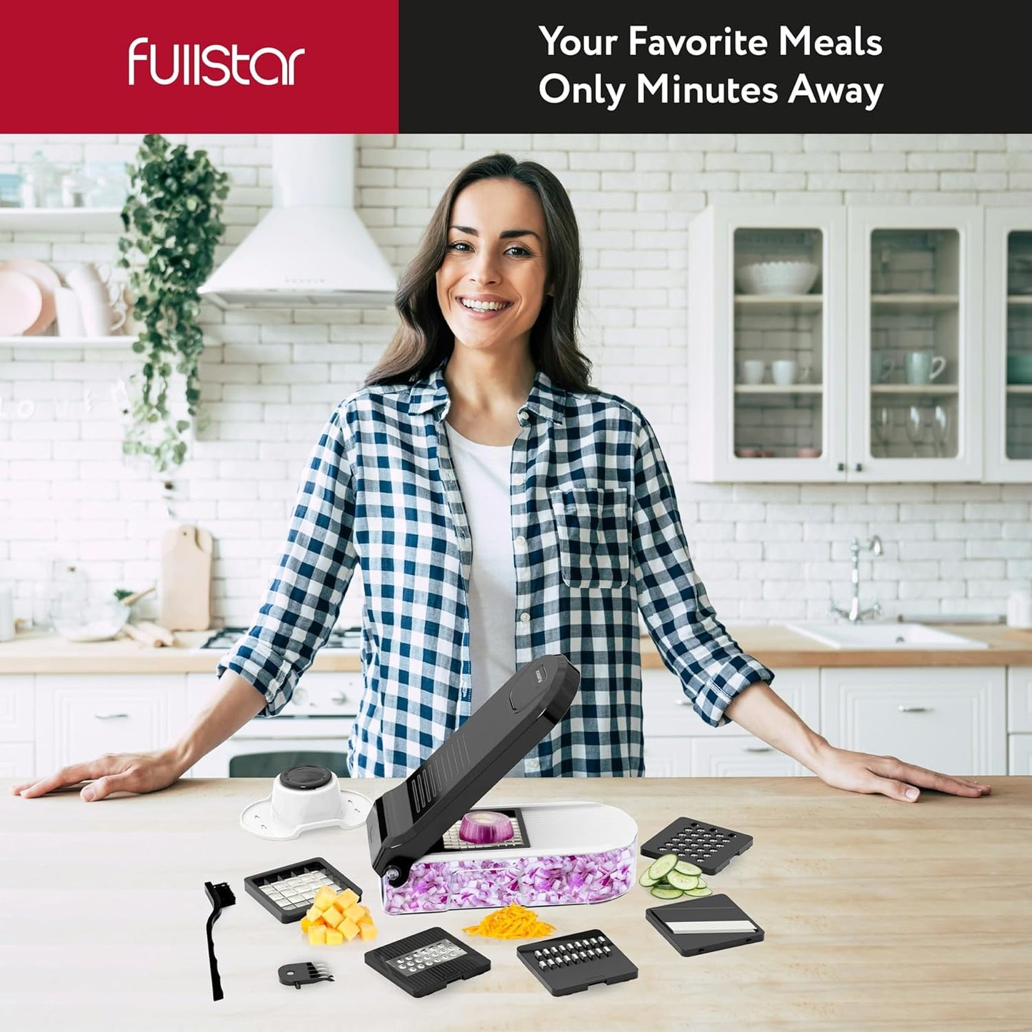 Compact Chopper & Slicer - 10 in 1