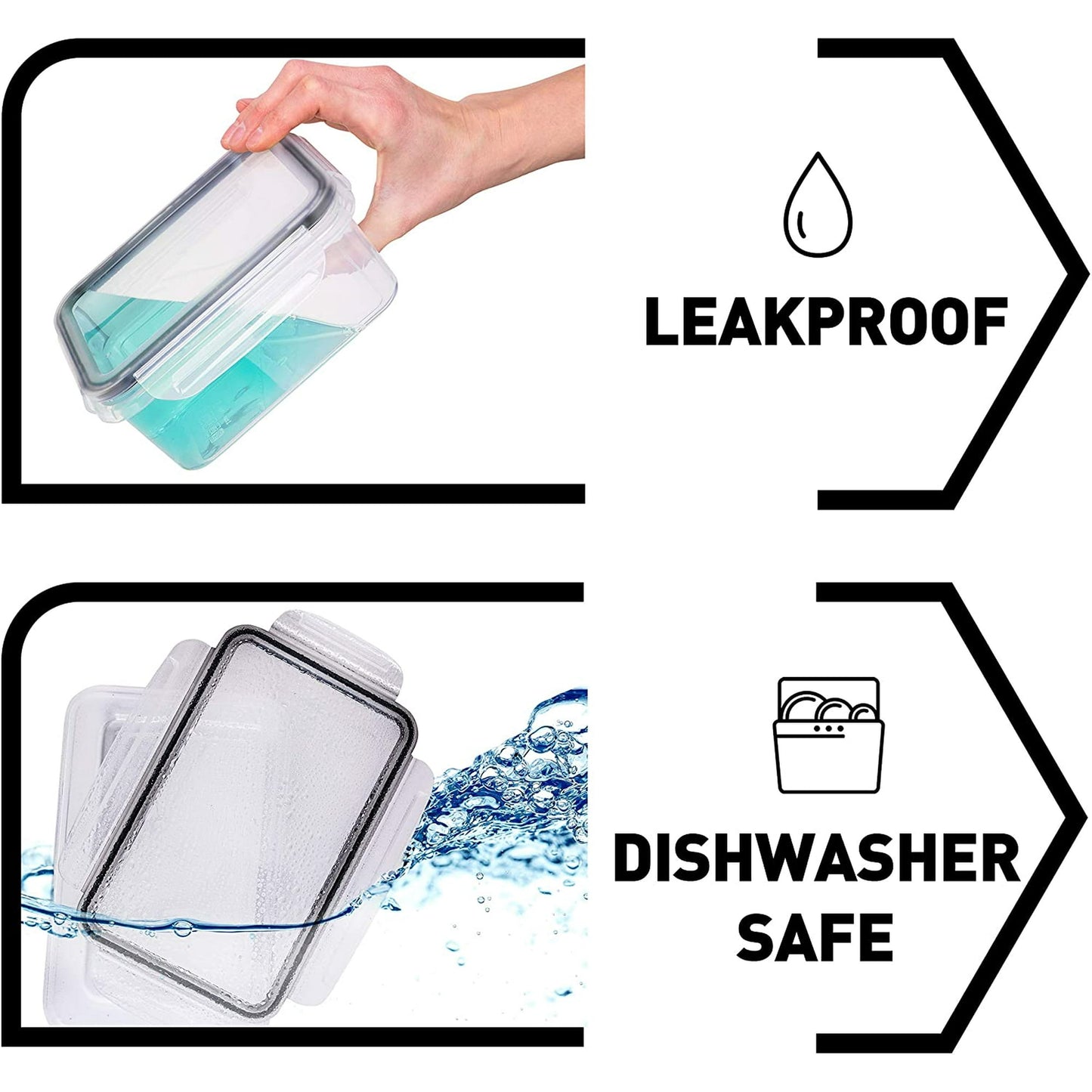 Meal Prep Containers with Lid - 28 pcs