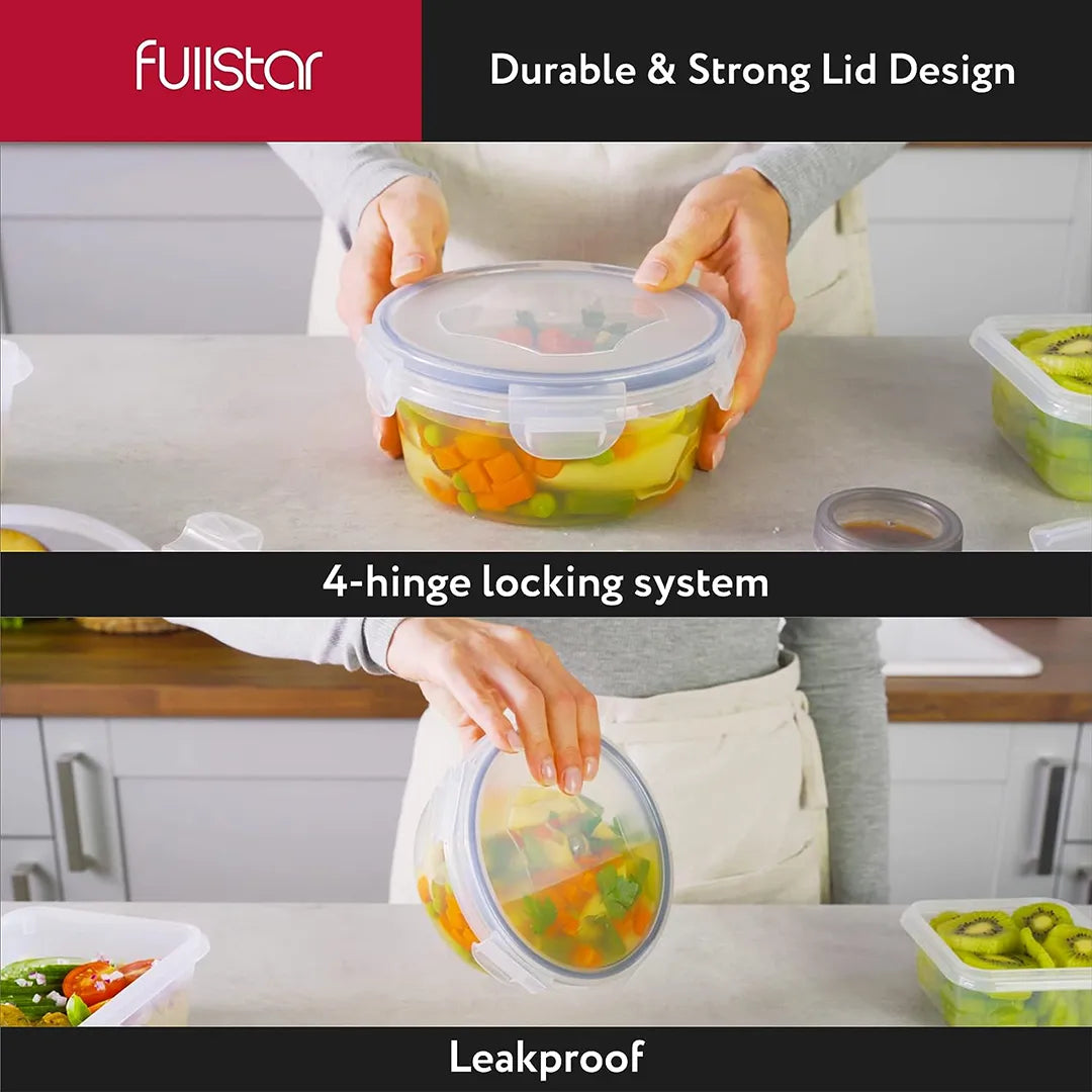 features of Fullstar Food Storage Containers w/ Lids
