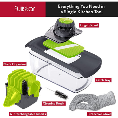 Mandoline Slicer - 6-in-1 (Gray)