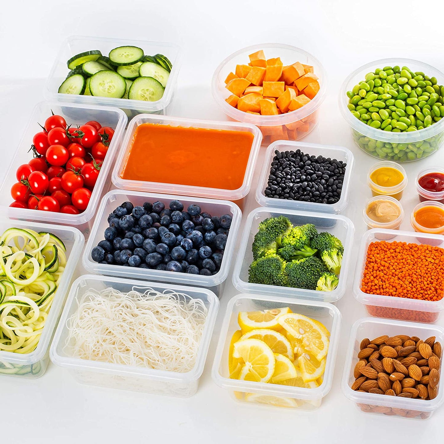 Meal Prep Containers with Lid - 34 pcs