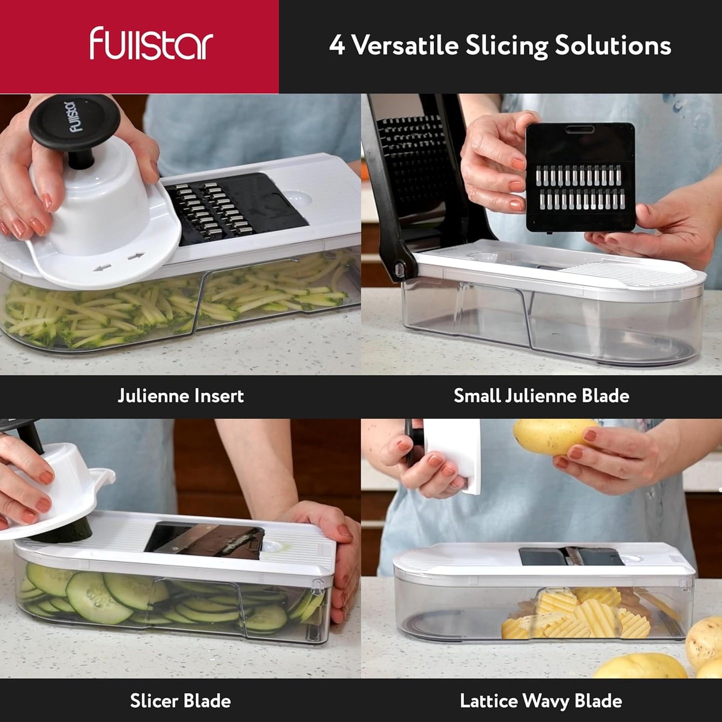 Compact Chopper & Slicer - 10 in 1