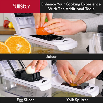 egg slicer, juicer, yolk splitter of Fullstar Viral Vegetable Chopper
