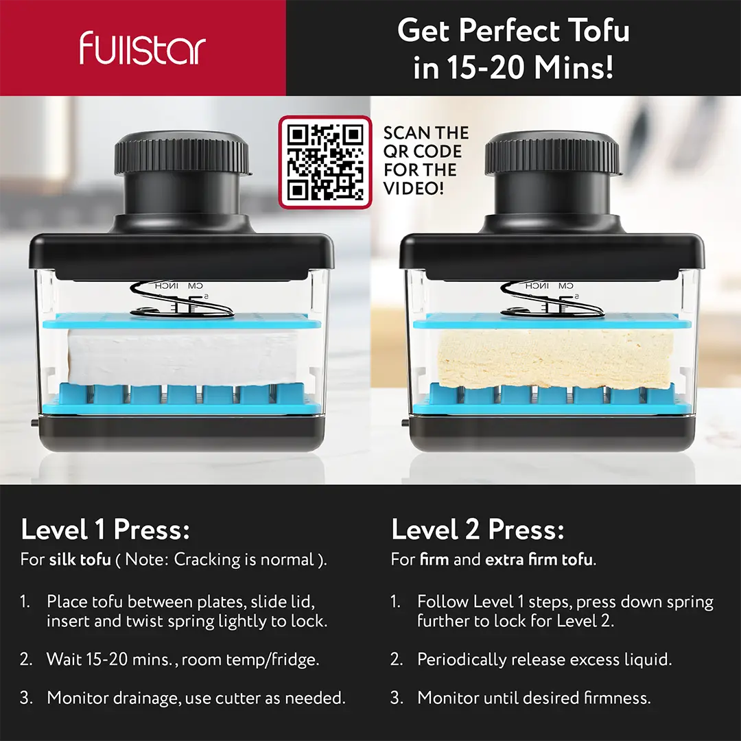 how to use Fullstar Tofu Press