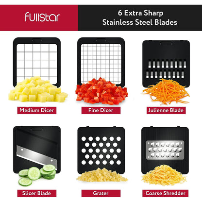 Fullstar 6 in 1 Vegetable Chopper (Black)