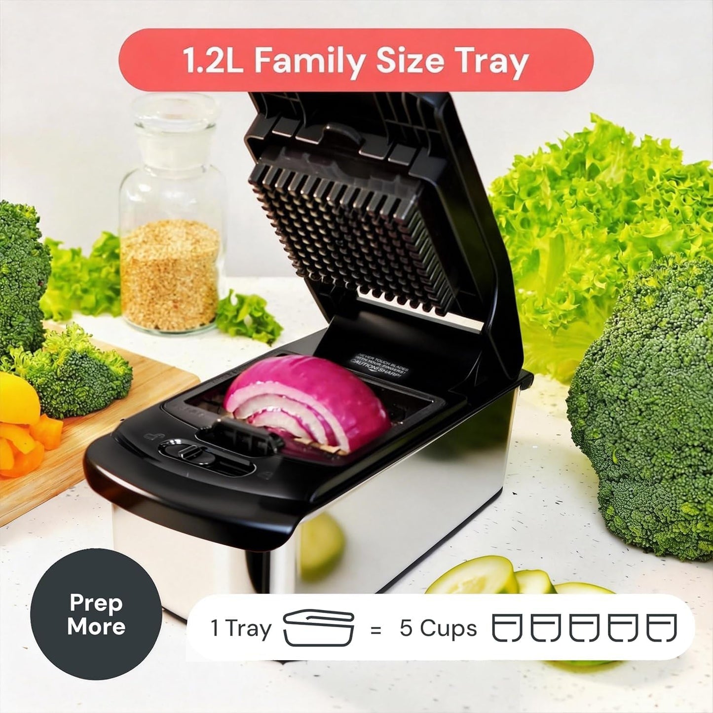 The Original Chopper 4 in 1 Stainless Steel