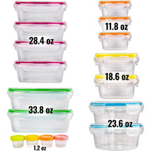 Load image into Gallery viewer, Food Storage Containers with Lids - 34 Pieces