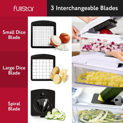 Vegetable Chopper - 3-in-1 (White)