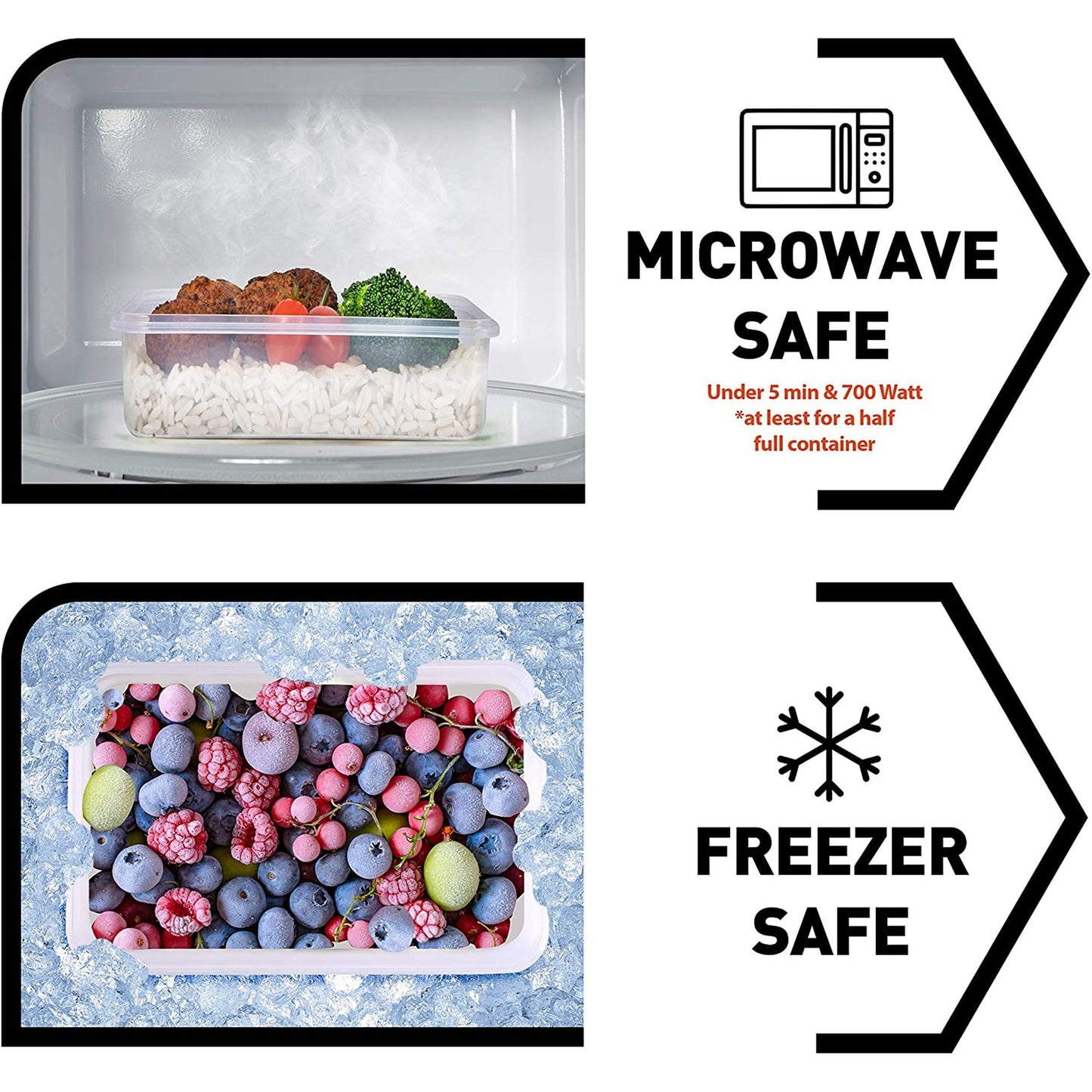 Meal Prep Containers with Lid - 34 pcs